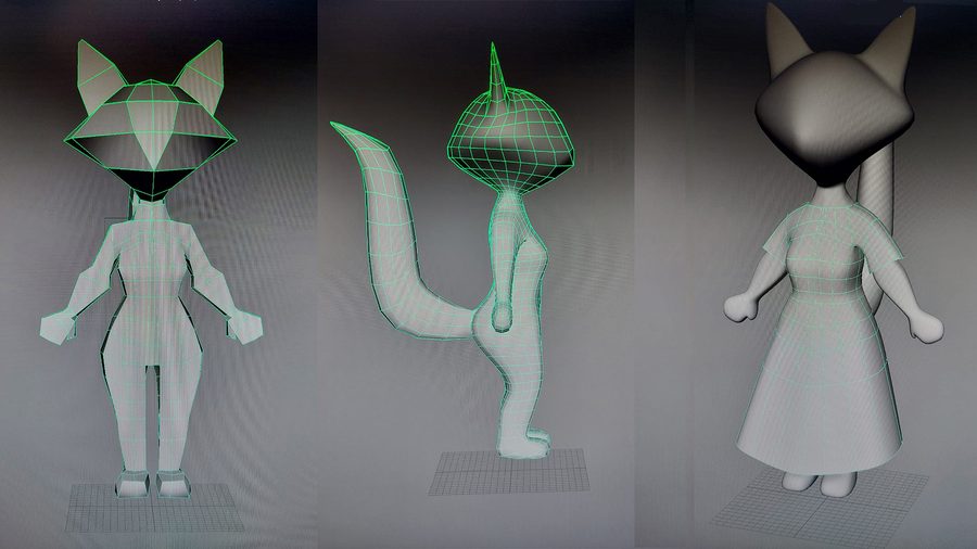 Modeling Mesh Fox